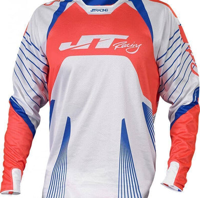 Protek Subframe Jersey White-Red-Blue Riding Jersey JT Racing New Zealand S 