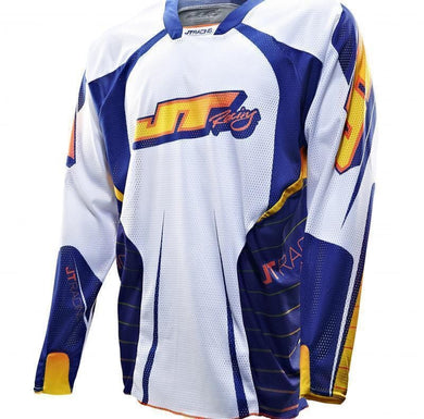 Protek Race Jersey White/Blue Riding Jersey JT Racing New Zealand M 
