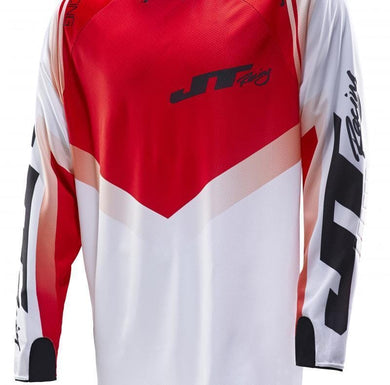 Protek V Jersey White-Red-Black Riding Jersey JT Racing New Zealand M 