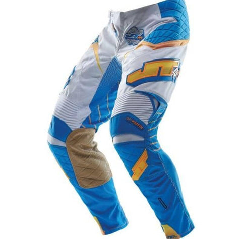 Protek Race Pants Cyan/White