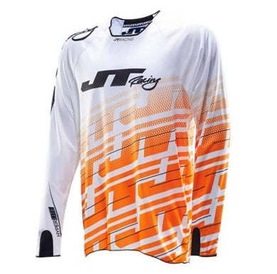 Hyperlite Echo Jersey White-Orange-Black Riding Jersey JT Racing New Zealand XL 