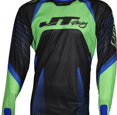 Protek Subframe Jersey Black-Blue-Green Riding Jersey JT Racing New Zealand XL 