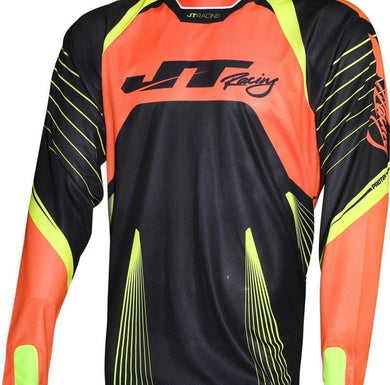 Protek Subframe Jersey Black-Orange-Yellow Riding Jersey JT Racing New Zealand M 